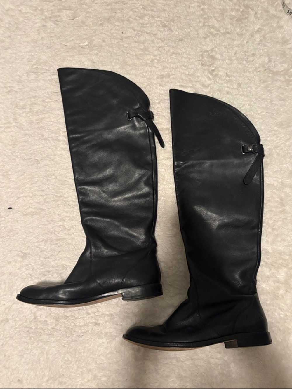 Coach Black Cheyenne Leather Over-the-Knee Boots